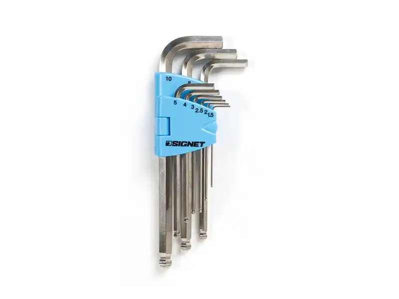 9 pcs Stainless Steel Ball-Hex Key Set, Long, Metric