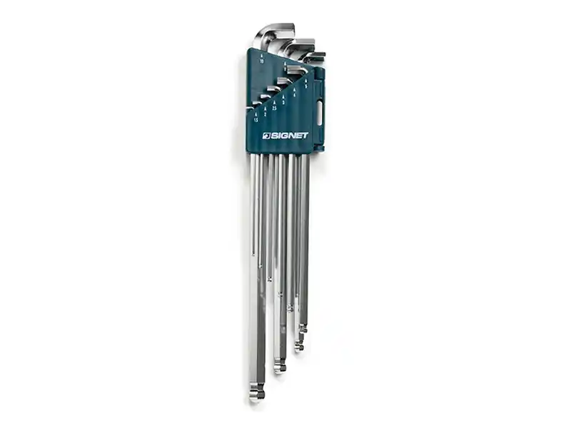9 pcs Hex Key Set, Short Arm, Metric