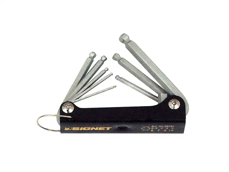 8 pcs Folding Ball-Hex Key Set, Metric