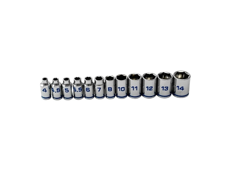 1/4" Dr. 12PCS Short Socket Set