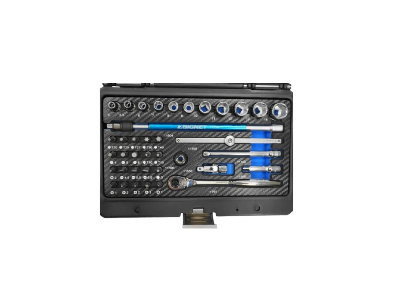 1/4" Dr. 38pcs Socket Wrench Set, Metric