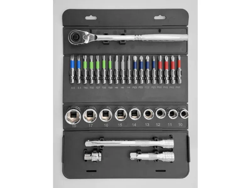 3/8" Dr. 31PCS Socket & Bit Set