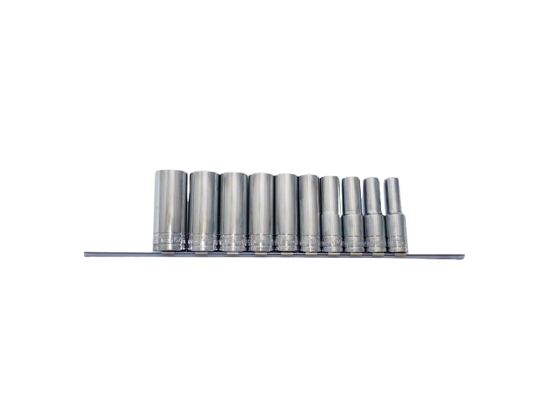 1/2 英吋 dr. 10 件套筒組，6pt，深，sae