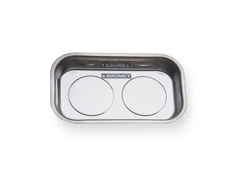 bandeja para piezas magnéticas de acero inoxidable, rectangular